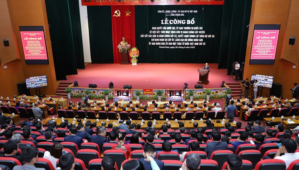 Thanh Hóa công bố các nghị quyết về sáp nhập, chỉ định lãnh đạo các xã