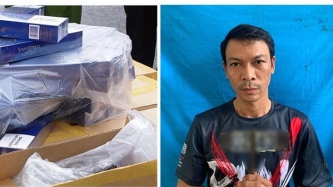 Thanh Hoá: Ngụy trang thuốc lá lậu trong thùng hoa quả