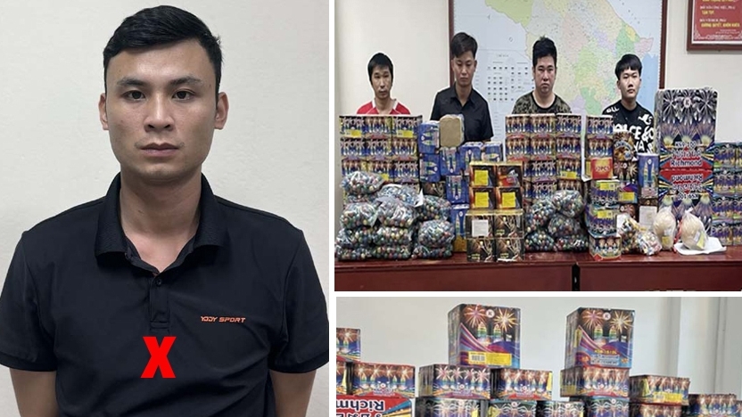 Thanh Hoá: Triệt phá đường dây vận chuyển, mua bán pháo nổ xuyên quốc gia
