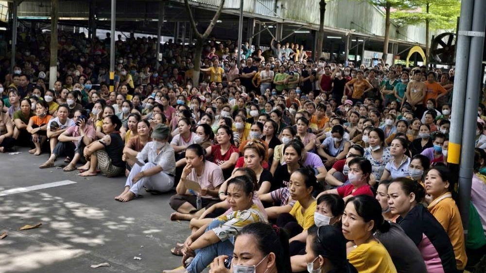 Thanh Hoá: Hàng nghìn công nhân đình công vì thắc mắc tiền tăng ca