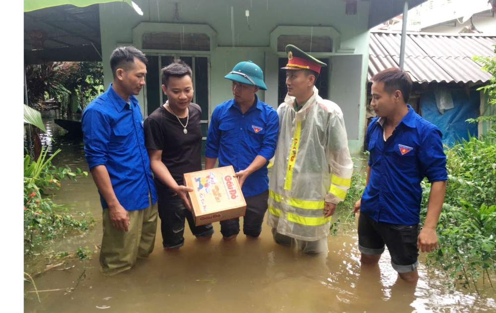 Công an Thanh Hoá căng mình khắc phục hậu quả do mưa bão