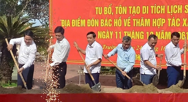 Thanh Hoá: Khởi công dự án tu bổ di tích lịch sử đón Bác Hồ về thăm