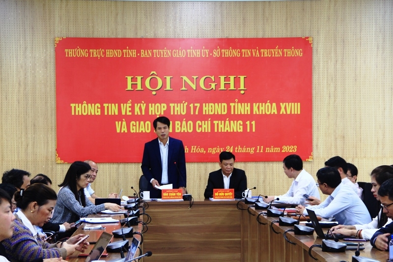 Thanh Hoá: Tổ chức Hội nghị giao ban công tác báo chí tháng 11/2023