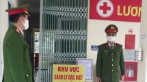 Công an TX.Bỉm Sơn lập chốt bảo vệ an toàn khu cách ly