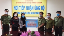 Công an Thanh Hóa hỗ trợ 100 triệu đồng cho công tác phòng, chống dịch Covid-19