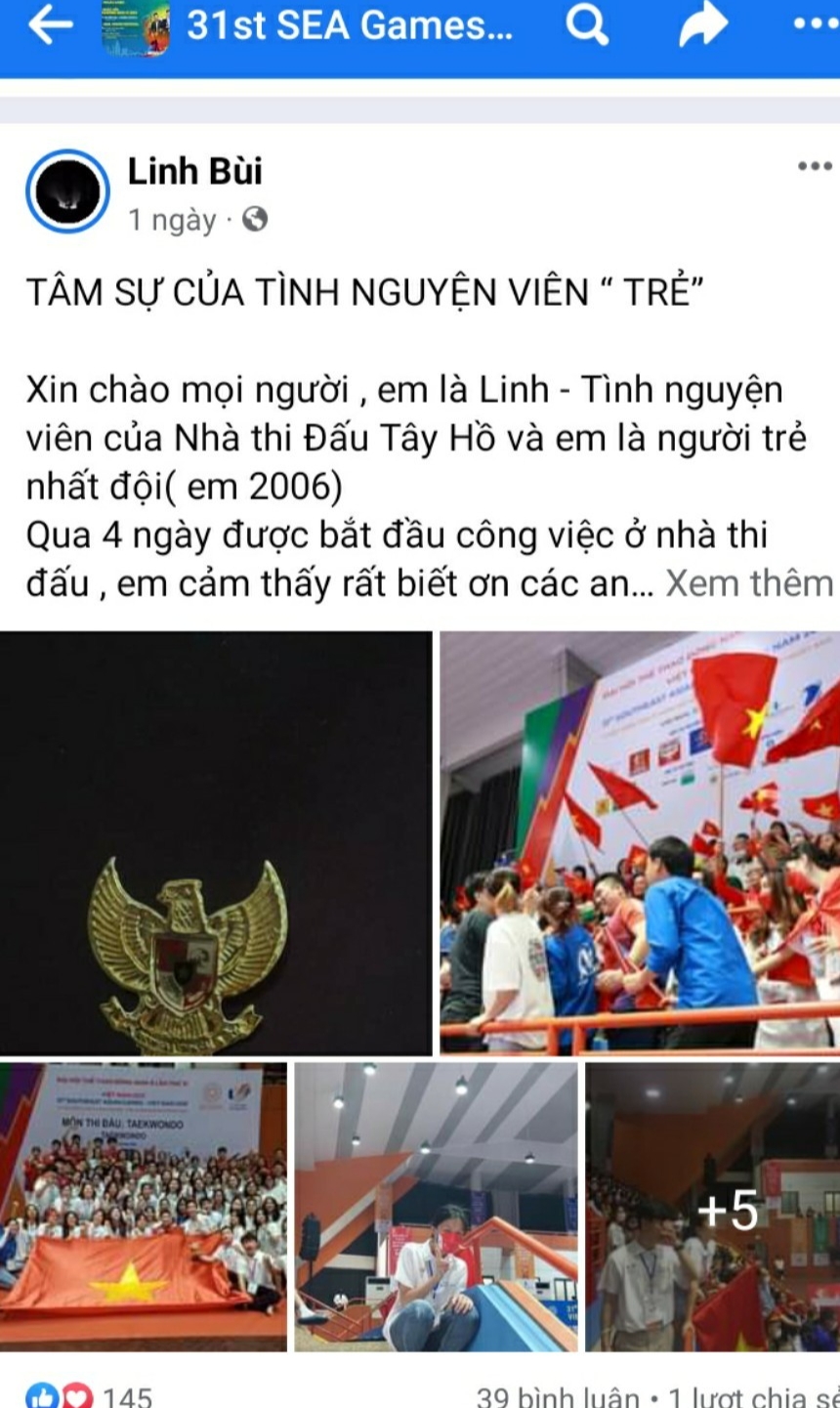 Những câu chuyện đáng yêu ở “Cộng đồng tình nguyện SEA Games 31”