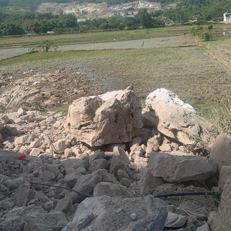 ha trung thanh hoa htx tan son no min khai thac da de doa tinh mang nguoi dan