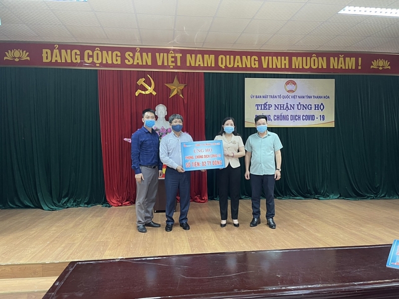 Thanh Hóa: Xi măng Long Sơn ủng hộ 5 tỷ đồng Quỹ cứu trợ tỉnh và phòng chống dịch Covid-19