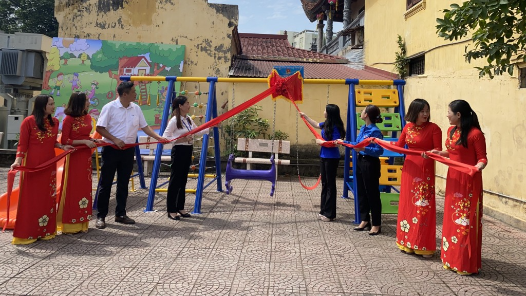 Khánh thành điểm sinh hoạt văn hóa tặng thanh thiếu nhi phường Thượng Thanh