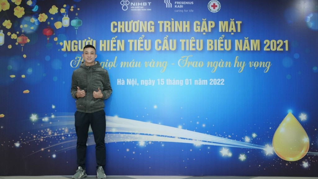 Nguyễn Văn Thanh tham dự chương trình gặp mặt người hiến tiểu cầu tiêu biểu
