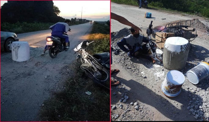 Xây trụ bê tông 