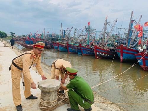 Công an Thanh Hóa sẵn sàng ứng phó với cơn bão số 4