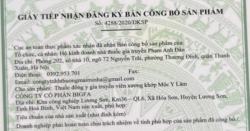 giay tiep nhan dang ky ban cong bo san pham vien xuong khop moc y lam la gia mao