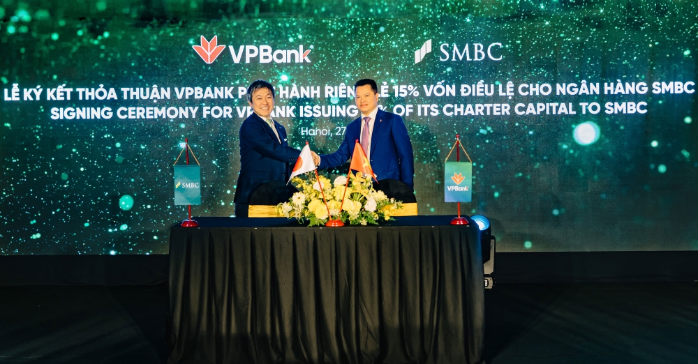 VPBank bán 15% vốn điều lệ cho Ngân hàng SMBC của Nhật Bản