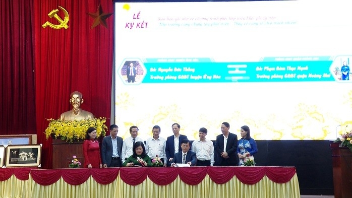 Đồng hành nâng cao chất lượng giáo dục tại huyện Ứng Hòa và quận Hoàng Mai