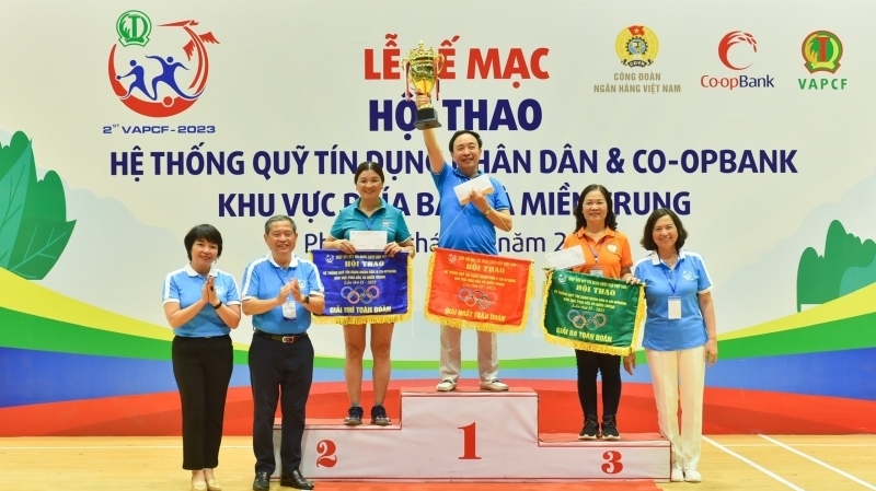 Hội thao Hệ thống QTDND & Co-opBank khu vực phía Bắc và miền Trung thành công tốt đẹp