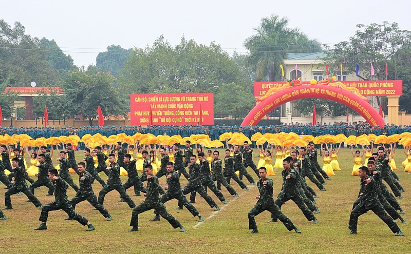 Hà Nội: Hội thao lực lượng dân quân tự vệ thành công tốt đẹp