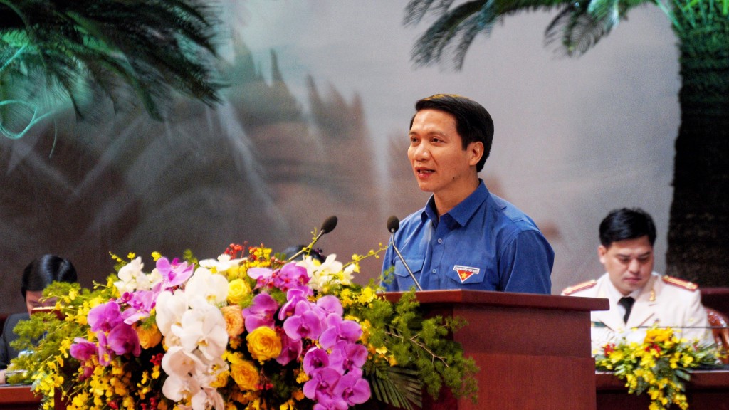 Đồng chí Nguyễn Ngọc Lương, Bí thư Thường trực BCH Trung ương Đoàn khoá XII, Chủ tịch Hội LHTN Việt Nam