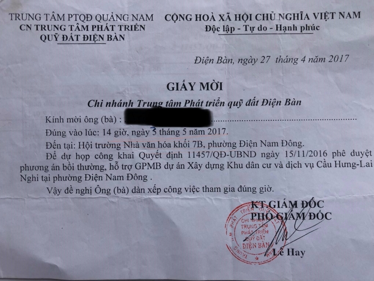 quang nam bai 2 du an cau hung lai nghi quyet dinh gan 2 nam dan van chua duoc boi thuong