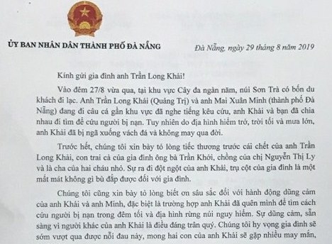 pho chu tich da nang gui thu chia buon gia dinh tho cau cuu nguoi