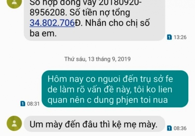 da nang co gai bi khung bo vi nguoi than vay tien cham tra no