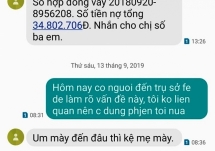 da nang co gai bi khung bo vi nguoi than vay tien cham tra no