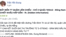 da nang rao ban dat ao tren mang xa hoi mot doi tuong bi phat 10 trieu dong