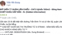Đà Nẵng: Rao bán đất ảo trên mạng xã hội, một đối tượng bị phạt 10 triệu đồng