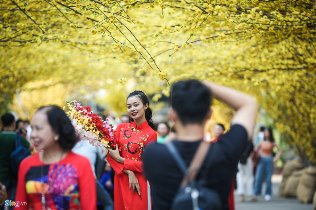 Dịch vụ trang điểm, cho thuê áo dài chụp ảnh bên hoa mai ở TP.HCM dich vu trang diem cho thue ao dai chup anh ben hoa mai o tphcm