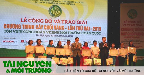 “Cây chổi vàng” năm 2019 tôn vinh 72 công nhân vệ sinh môi trường