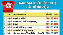 22 đường dây nóng bệnh viện sẵn sàng tiếp nhận thông tin dịch bệnh nCoV
