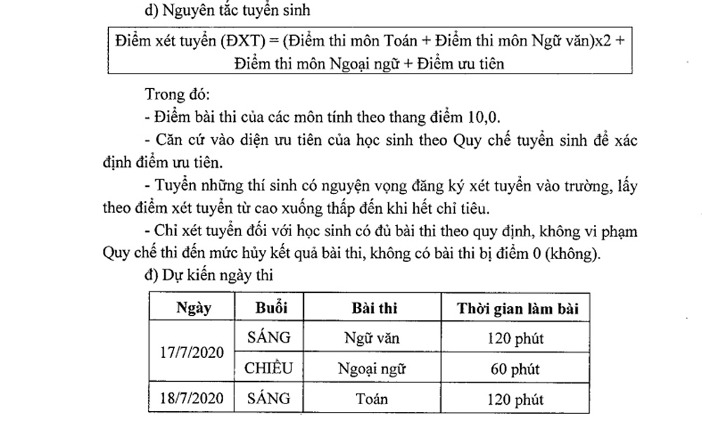 Sau khi bỏ môn thứ tư, học sinh thi vào lớp 10 ở Hà Nội cần lưu ý gì?