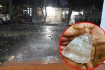 Mưa đá dữ dội bất ngờ trút xuống nhiều tỉnh vùng núi phía Bắc