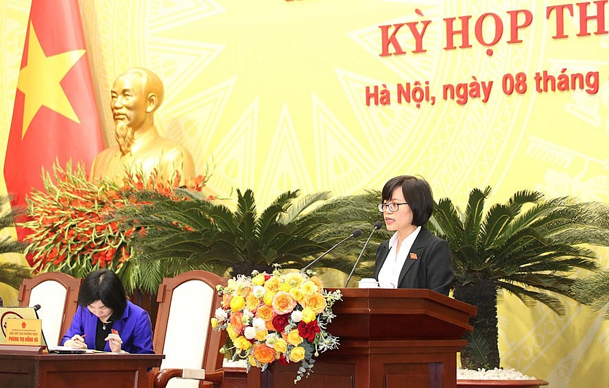 Trưởng ban Kinh tế - Ngân sách HĐND thành phố Hà Nội Hồ Vân Nga