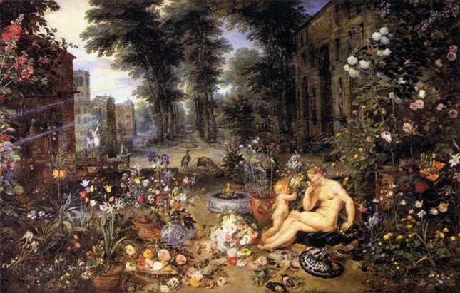 Bức tranh có niên đại từ thế kỷ 17 'The Sense of Smell' (Khứu giác) của nghệ sĩ người Flemish Jan Brueghel the Elder còn có thể ngửi được nhờ công nghệ (Ảnh: The Guardian)