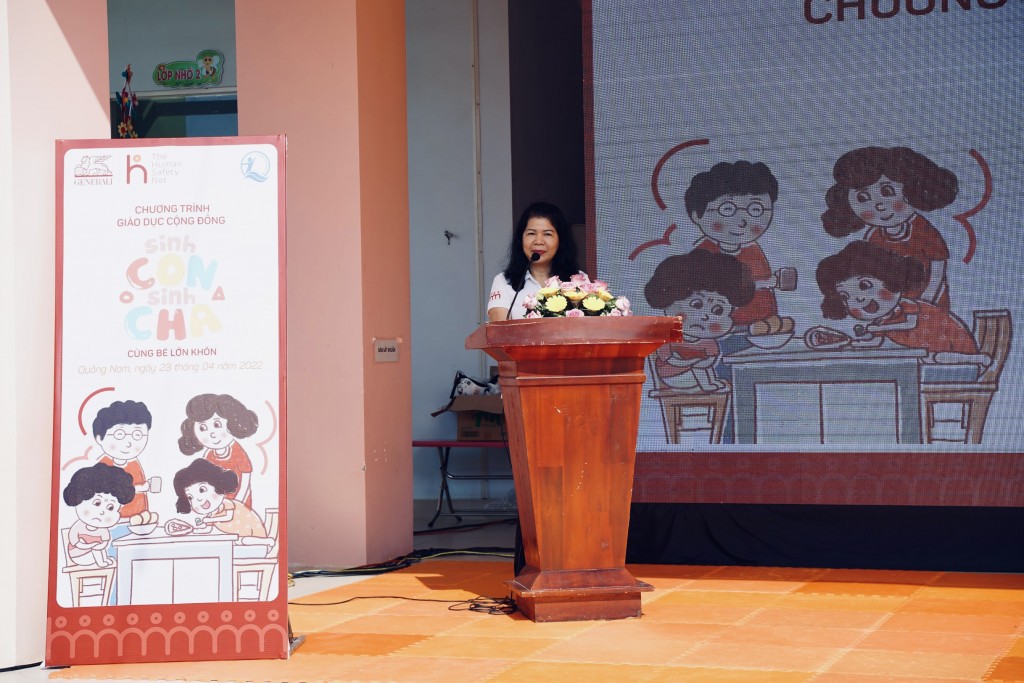 Bà Lê Tuyết Mai, PGĐ Quỹ BTTEVN đánh giá cao những nỗ lực của Generali nhằm đẩy mạnh các hoạt động thiện nguyện, tăng cường hỗ trợ các gia đình và trẻ em khó khăn trong đại dịch và bình thường mới