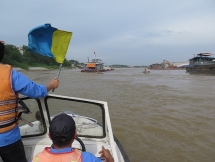 Cấm tàu trên sông Hồng đoạn qua cảng Khuyến Lương từ 28/5-1/6