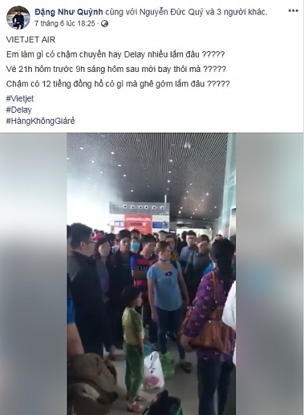 Hành khách ‘nổi điên’ vì Vietjet chậm chuyến vô tội vạ hanh khach noi dien vi vietjet cham chuyen vo toi va