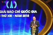 Toàn cảnh Lễ trao Giải Báo chí quốc gia lần thứ 13 - năm 2018