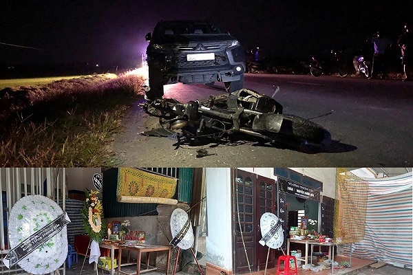 tai nan o ha tinh am anh tieng khoc xe long ben nhung vong hoa trang