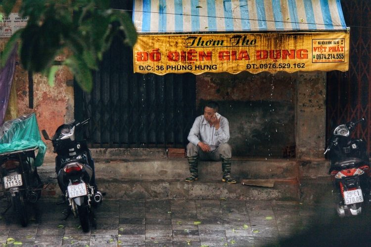 ha noi nhip song ngay mua bao