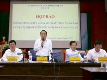 Xác định nguyên nhân gây sự cố chạy thận ở Nghệ An