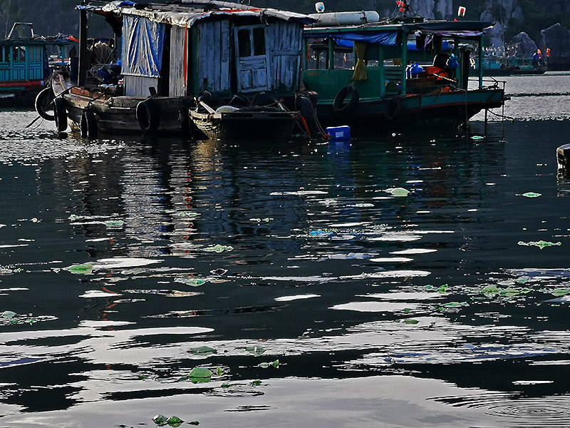 Rác nilon dập dềnh mặt biển, người Việt nhìn nhau đỏ mặt ở vịnh Hạ Long Rác nilon dập dềnh mặt biển, người Việt nhìn nhau đỏ mặt ở vịnh Hạ Long