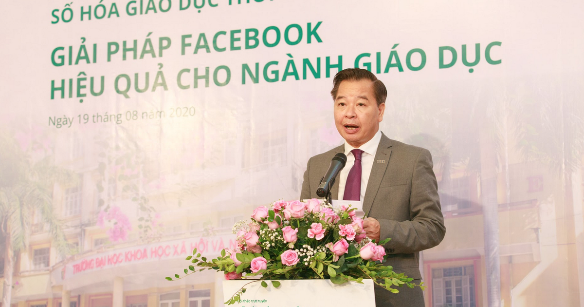 "Số hoá giáo dục thời Covid-19" - giải pháp facebook cho ngành giáo dục