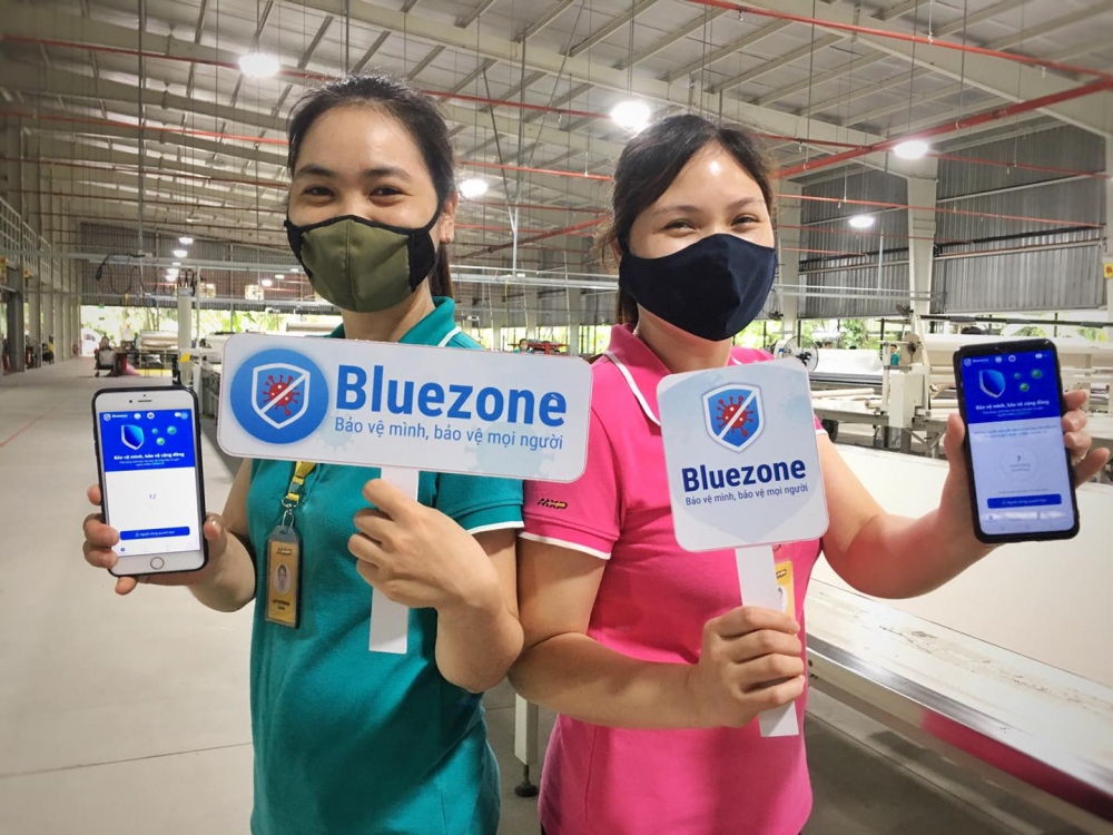 90% công nhân MXP cài Bluezone: Bảo vệ mình và bảo vệ cộng đồng