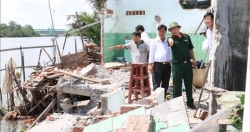 Long An: Người dân sống bất an trong vùng sạt lở