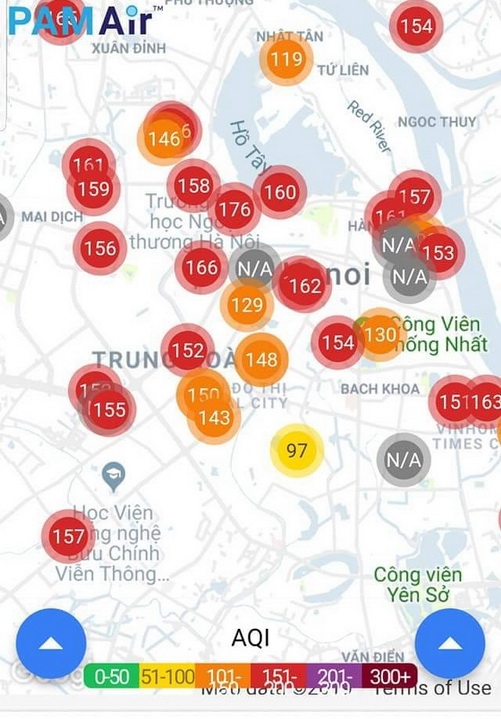 Hà Nội: Không khí ô nhiễm do hiện tượng nghịch nhiệt ha noi khong khi o nhiem do hien tuong nghich nhiet