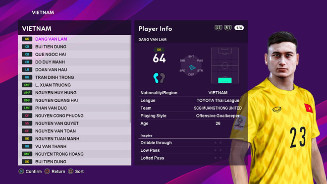 Fan Việt tạo bản mod PES 2020 có tuyển Việt Nam, giống hệt ngoài đời fan viet tao ban mod pes 2020 co tuyen viet nam giong het ngoai doi