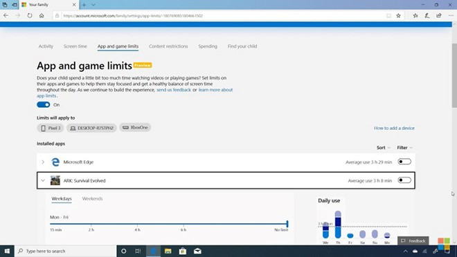 Microsoft tăng quyền kiểm soát con nhỏ cho các phụ huynh