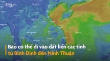 Dự báo ngày 29/10 về đường đi của áp thấp nhiệt đới